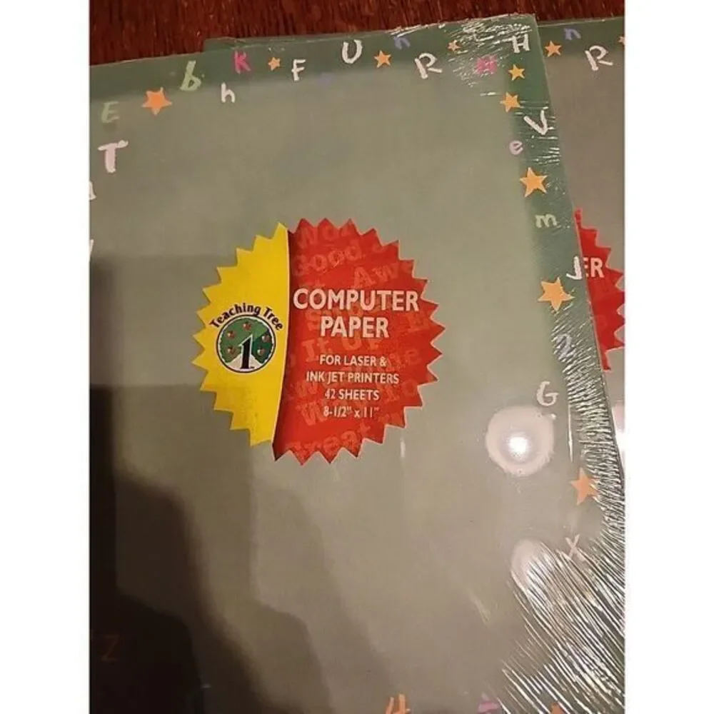 (2) Packs of Teaching Tree‎ Computer Paper 84 Piezes Total